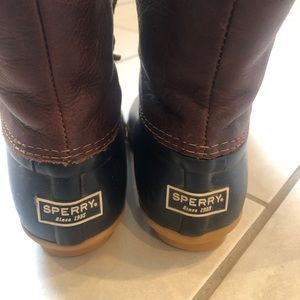 Navy blue SPERRY  boots. Size 6.5